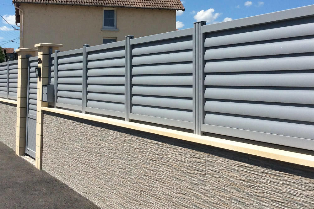 aukena contemporain cloture aluminium claire voie