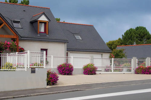 cloture coloris blanc classique