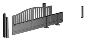 dimensions sur mesure portail autoportant