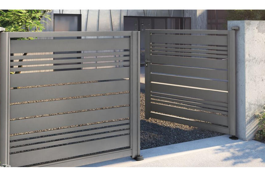 portail battant barreaux horizontaux