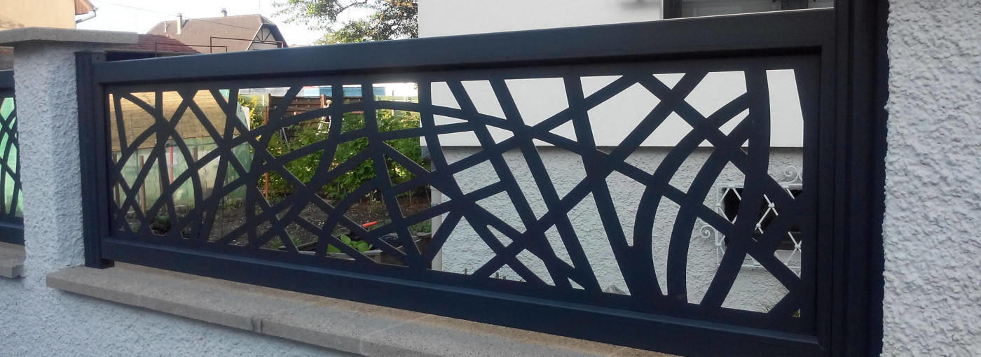 cloture decors laser aluminium