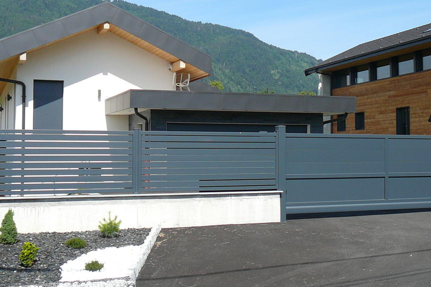 cloture barreaux aluminium avea