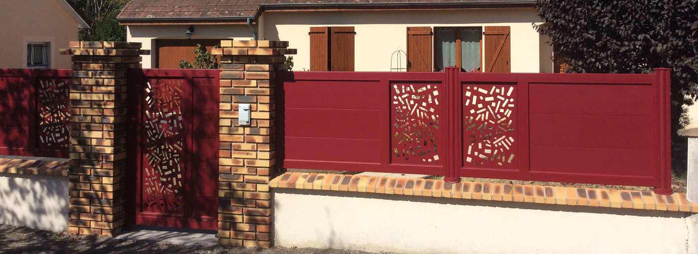 cloture decoupe laser aluminium