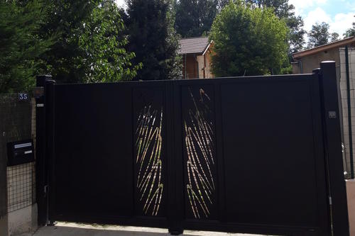 portail panneaux decoupe laser