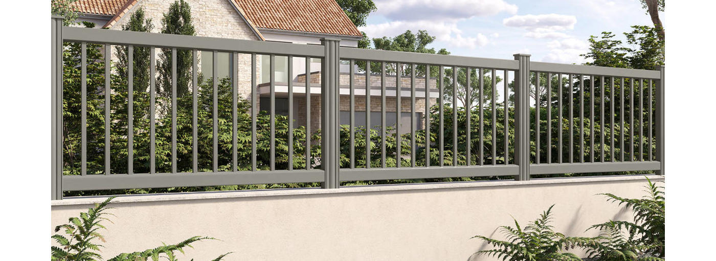 cloture aluminium a barreaux