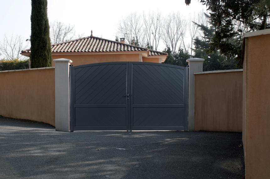 portail plein cintre aluminium