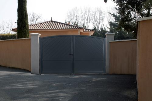 portail plein cintre aluminium